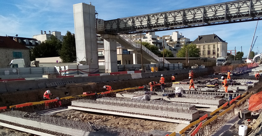 Travaux de requalification de la RN10 à Trappes
