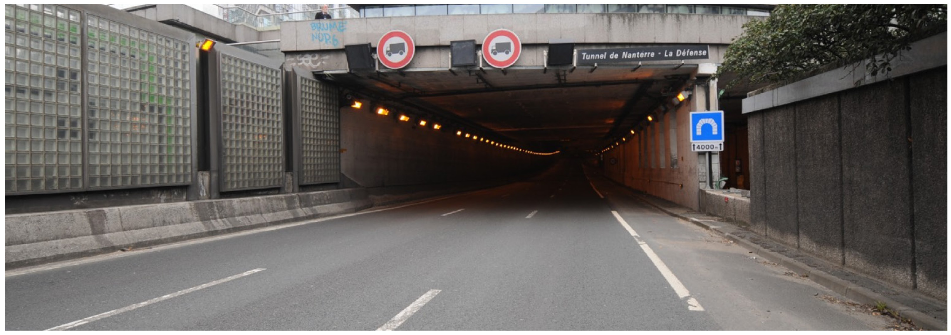 Photographie du tunnel Nantrre -La Défense