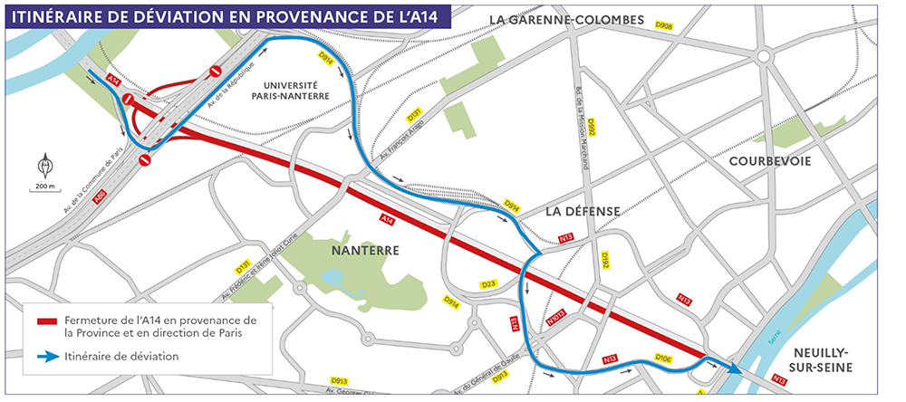 En provenance de l'A14