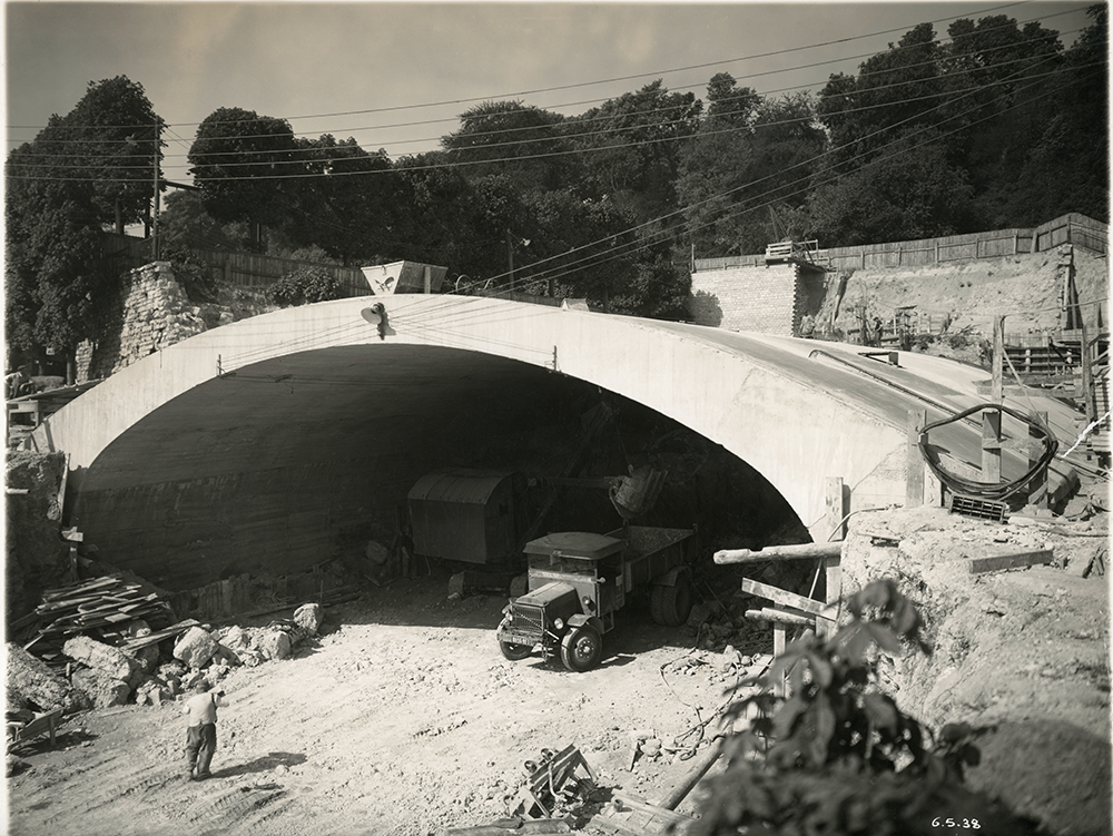 Construction du tunnel