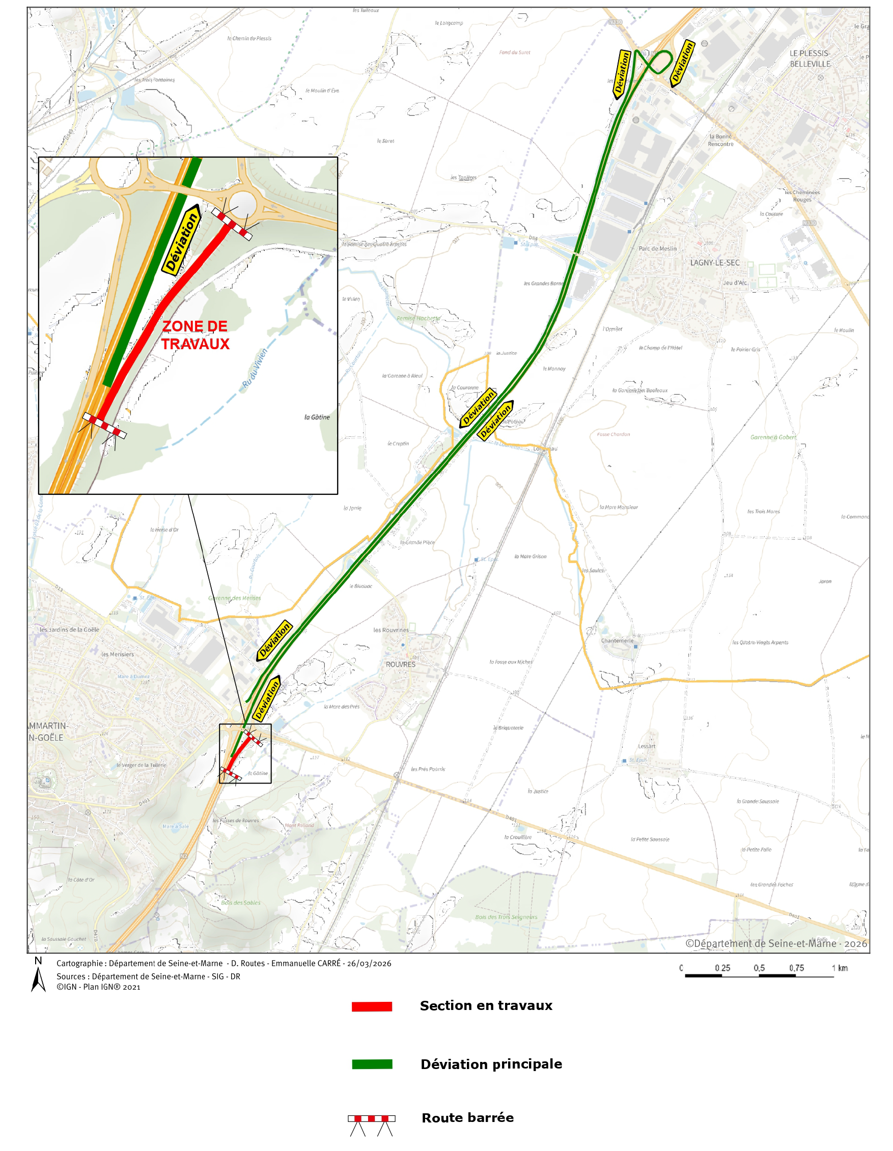 Plan de déviation